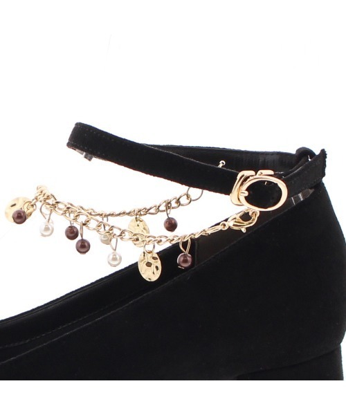 JELLY BEANS(ジェリービーンズ)の「2wayチェーンストラップパンプス(204-42700)JELLY BEANS(ジェリービーンズ)(パンプス・レディース・ブラック/カーキ/グレイッシュベージュ・22.5/24.5/23.5/23/24)」の9枚目の写真