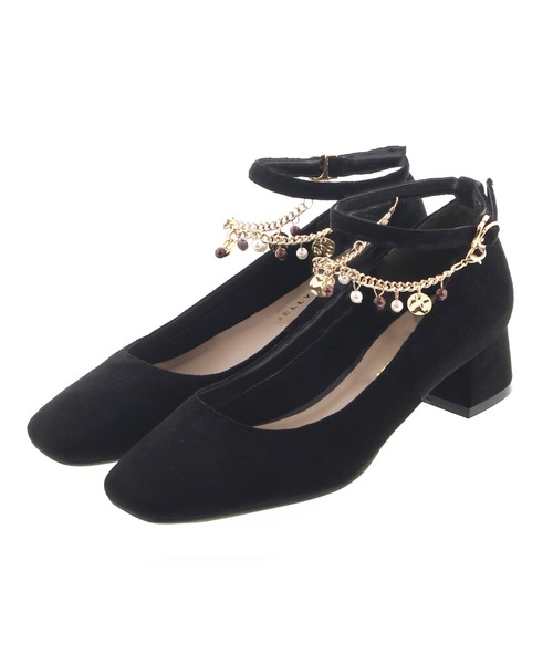 JELLY BEANS(ジェリービーンズ)の「2wayチェーンストラップパンプス(204-42700)JELLY BEANS(ジェリービーンズ)(パンプス・レディース・ブラック/カーキ/グレイッシュベージュ・22.5/24.5/23.5/23/24)」の14枚目の写真