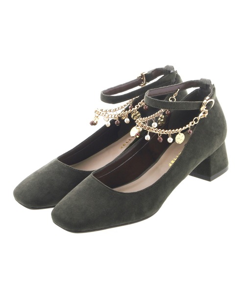 JELLY BEANS(ジェリービーンズ)の「2wayチェーンストラップパンプス(204-42700)JELLY BEANS(ジェリービーンズ)(パンプス・レディース・ブラック/カーキ/グレイッシュベージュ・22.5/24.5/23.5/23/24)」の11枚目の写真