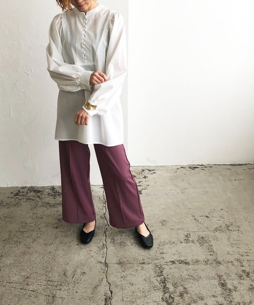 210nouve(トゥージュヌーブ)の「2WAYボリュームスリーブギャザーブラウス(シャツ/ブラウス・レディース・ホワイト/カーキ/ブラウン/ブラック・FREE)」の8枚目の写真