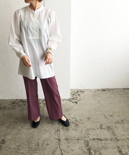 210nouve(トゥージュヌーブ)の「2WAYボリュームスリーブギャザーブラウス(シャツ/ブラウス・レディース・ホワイト/カーキ/ブラウン/ブラック・FREE)」の9枚目の写真