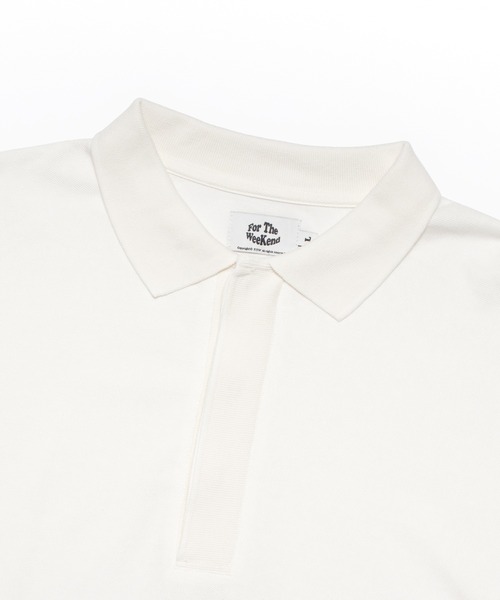 FTW（エフティダブリュー）の「PIGMENT DYEING L/S POLO（ポロシャツ・メンズ・ホワイト/チャコール・MEDIUM/LARGE）」の12枚目の写真