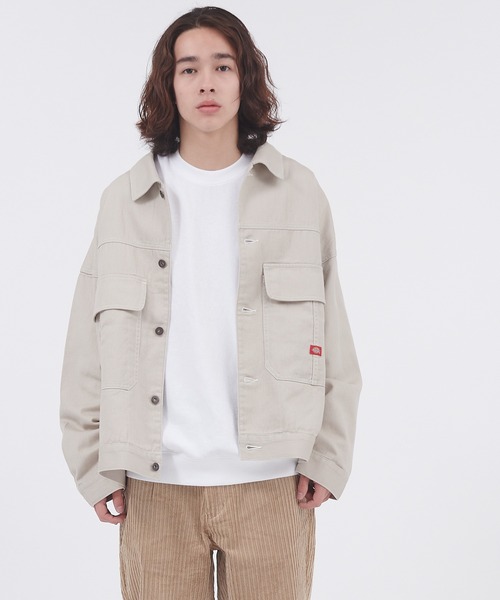 Dickies(ディッキーズ)の「Dickies/ディッキーズ ビックポケットオーバーサイズワークブルゾン(ブルゾン・メンズ・ベージュ/アイボリー/ブラック・M/XL/L)」の8枚目の写真