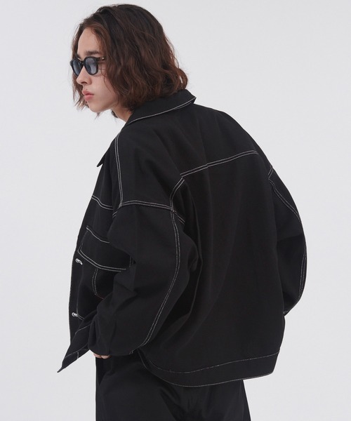 Dickies(ディッキーズ)の「Dickies/ディッキーズ ビックポケットオーバーサイズワークブルゾン(ブルゾン・メンズ・ベージュ/アイボリー/ブラック・M/XL/L)」の11枚目の写真
