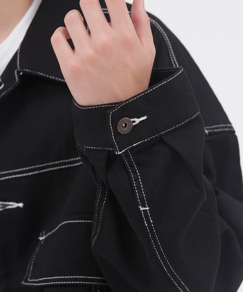 Dickies(ディッキーズ)の「Dickies/ディッキーズ ビックポケットオーバーサイズワークブルゾン(ブルゾン・メンズ・ベージュ/アイボリー/ブラック・M/XL/L)」の17枚目の写真