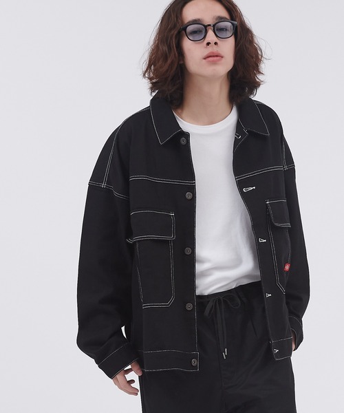 Dickies(ディッキーズ)の「Dickies/ディッキーズ ビックポケットオーバーサイズワークブルゾン(ブルゾン・メンズ・ベージュ/アイボリー/ブラック・M/XL/L)」の5枚目の写真