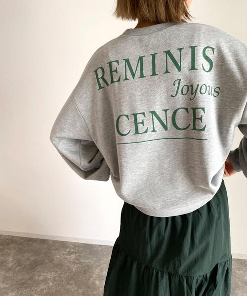 MLI'A（エムリア）の「Backロゴスウェット（Tシャツ/カットソー・レディース・ブラック/グレー/アイボリー/モカ・M）」の3枚目の写真