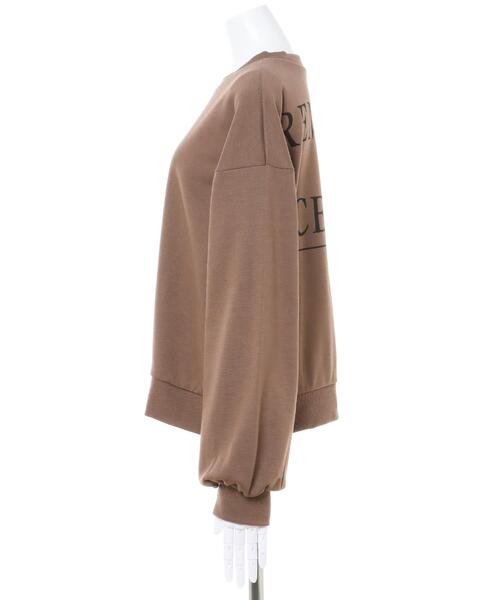 MLI'A（エムリア）の「Backロゴスウェット（Tシャツ/カットソー・レディース・ブラック/グレー/アイボリー/モカ・M）」の9枚目の写真