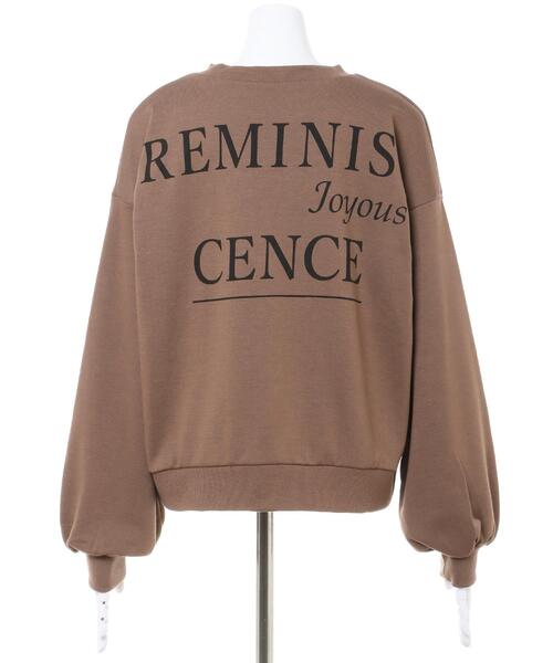 MLI'A（エムリア）の「Backロゴスウェット（Tシャツ/カットソー・レディース・ブラック/グレー/アイボリー/モカ・M）」の7枚目の写真