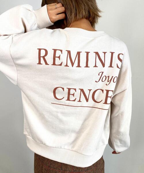 MLI'A（エムリア）の「Backロゴスウェット（Tシャツ/カットソー・レディース・ブラック/グレー/アイボリー/モカ・M）」の5枚目の写真