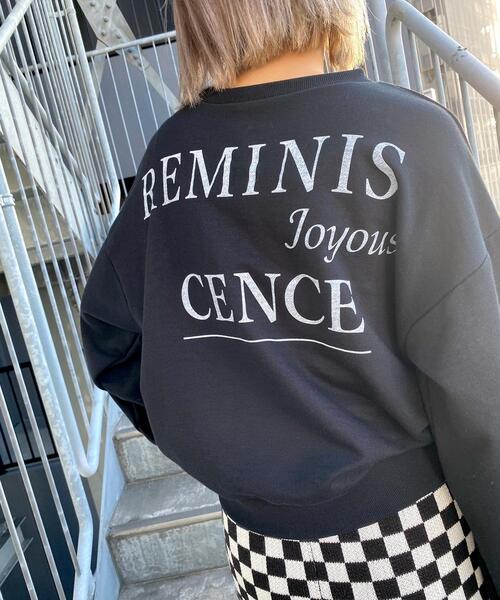 MLI'A（エムリア）の「Backロゴスウェット（Tシャツ/カットソー・レディース・ブラック/グレー/アイボリー/モカ・M）」の11枚目の写真