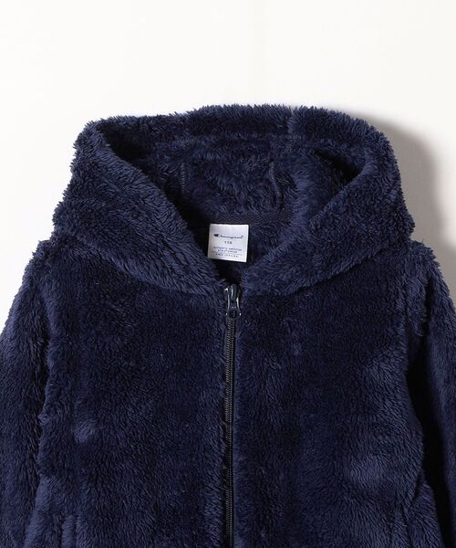 Champion（チャンピオン）の「【SHIPS any別注】Champion: シェルパフリース ジップパーカー <br>〈KIDS〉（ブルゾン・キッズ・ブラック/ベージュ/ネイビー・110/120/130/140）」の8枚目の写真