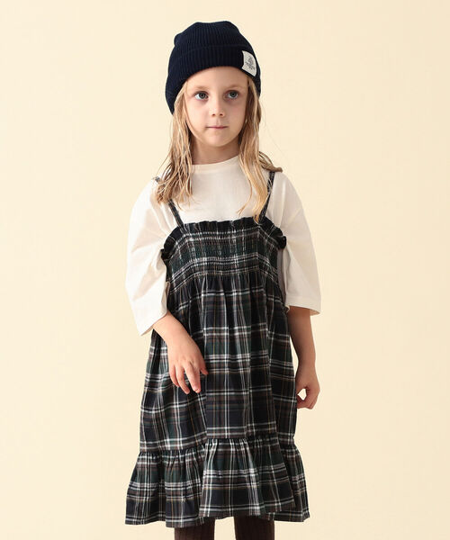 こども ビームス チェック シャーリング ワンピース 21 100 150cm ワンピース こども ビームス コドモビームス のファッション通販 Zozotown