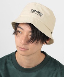 【THRASHER/スラッシャー】ブランドネーム刺繍 バケットハット
