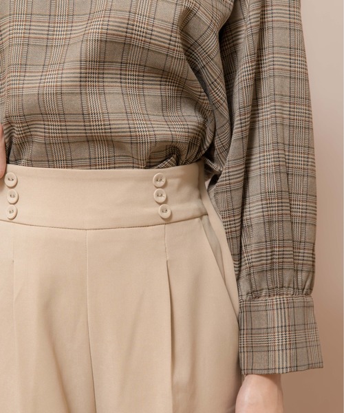 flower（フラワー）の「スウィーティテーパードパンツ（その他パンツ・レディース・ベージュ/ブラウン/グレー・FREE）」の15枚目の写真