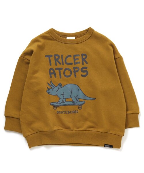 BREEZE（ブリーズ）の「WEB限定 プリントバリエトレーナー（スウェット・キッズ・アイボリー/パープル/グリーン/ダークブルー/ブラック/チャコール/ベージュ/マスタード/ブラウン/ブルー・150/130/140/110/120/100/90）」の10枚目の写真