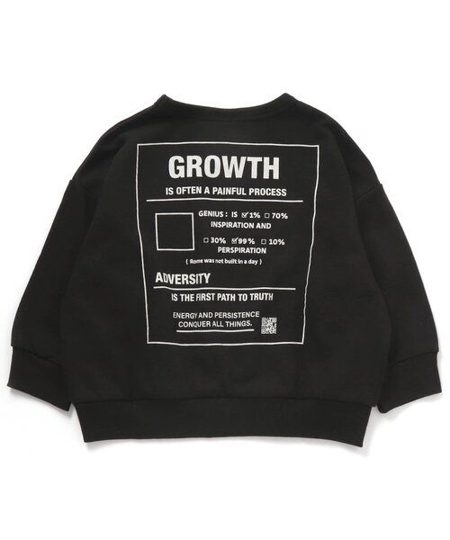 BREEZE（ブリーズ）の「WEB限定 プリントバリエトレーナー（スウェット・キッズ・アイボリー/パープル/グリーン/ダークブルー/ブラック/チャコール/ベージュ/マスタード/ブラウン/ブルー・150/130/140/110/120/100/90）」の3枚目の写真