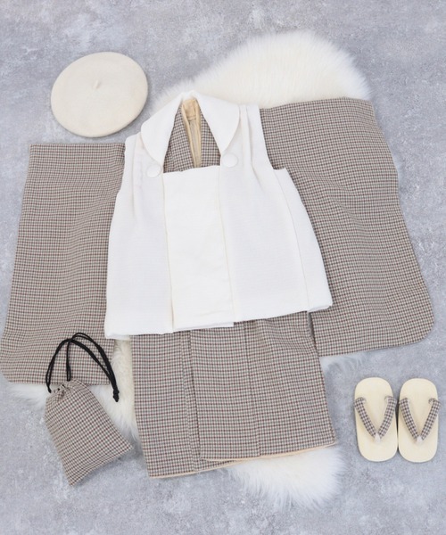 【新品】utatane　七五三　3歳 被布コート セット 男の子 utatane 七五三3歳 男の子 被布セットペイズリー柄