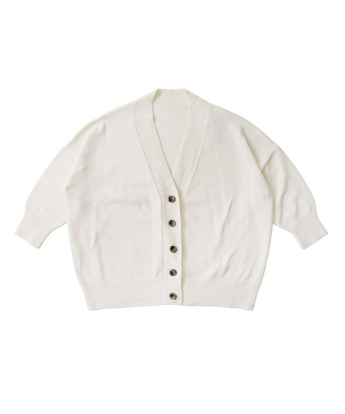 Fashion Letter(ファッションレター)の「Vネックオーバーニットカーディガン(カーディガン/ボレロ・レディース・アイボリー/ライトベージュ/ライトブラウン/ブラック・M)」の21枚目の写真