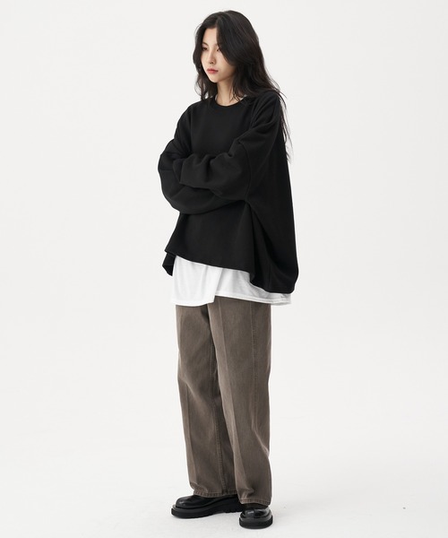 FEKETE(フェケテ)の「FEKETE OVERSIZED MTM(スウェット・メンズ・ブラック/グレー・FREE)」の11枚目の写真