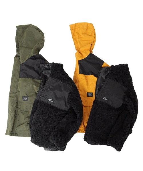 GLAZOS（グラソス）の「撥水加工・３way切り替えデザインジャケット（ブルゾン・キッズ・ブラック/カーキ/ブルー/マスタード・130cm/140cm/150cm/160cm/170cm）」の14枚目の写真