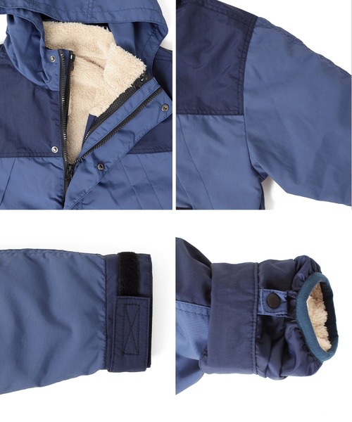 GLAZOS（グラソス）の「撥水加工・３way切り替えデザインジャケット（ブルゾン・キッズ・ブラック/カーキ/ブルー/マスタード・130cm/140cm/150cm/160cm/170cm）」の15枚目の写真