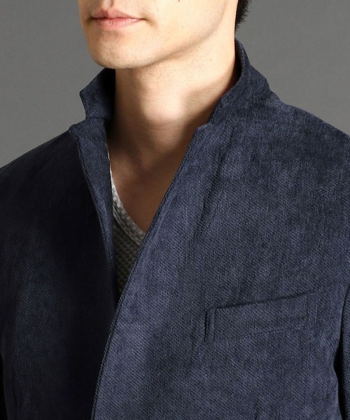 HIDEAWAYS NICOLE(ハイダウェイニコル)の「ハイストレッチカルゼコールジャケット(テーラードジャケット・メンズ・ブラック/ネイビー・X-LARGE/LARGE/MEDIUM)」の14枚目の写真