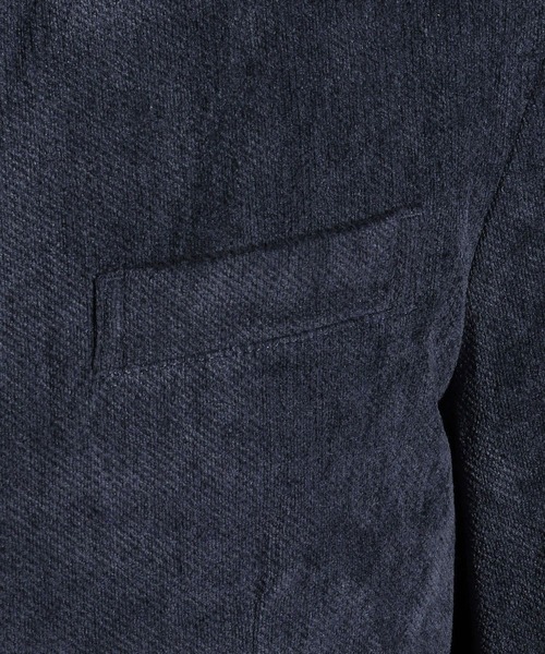HIDEAWAYS NICOLE(ハイダウェイニコル)の「ハイストレッチカルゼコールジャケット(テーラードジャケット・メンズ・ブラック/ネイビー・X-LARGE/LARGE/MEDIUM)」の6枚目の写真