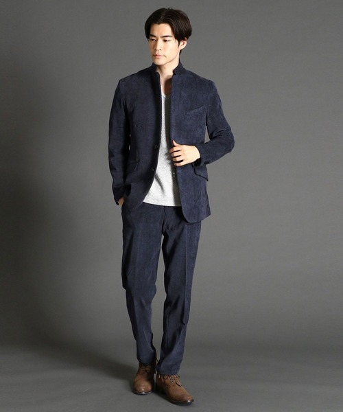 HIDEAWAYS NICOLE(ハイダウェイニコル)の「ハイストレッチカルゼコールジャケット(テーラードジャケット・メンズ・ブラック/ネイビー・X-LARGE/LARGE/MEDIUM)」の12枚目の写真