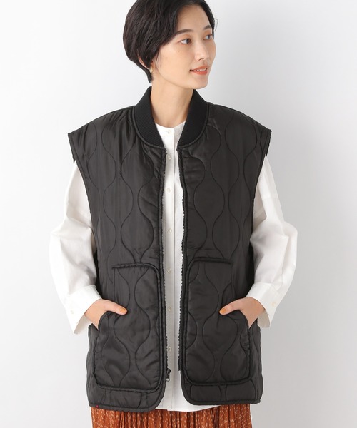 LEPSIM（レプシィム）の「【ROTHCO/ロスコ】キルティングベスト　948870（ダウンベスト・レディース・ブラック/グリーン・FREE）」の5枚目の写真