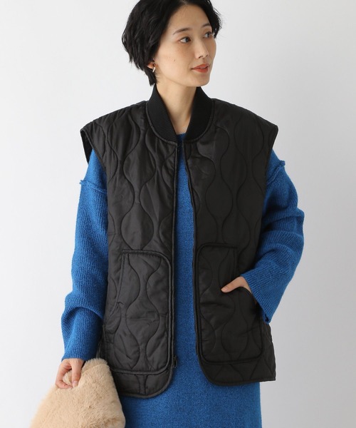 LEPSIM（レプシィム）の「【ROTHCO/ロスコ】キルティングベスト　948870（ダウンベスト・レディース・ブラック/グリーン・FREE）」の3枚目の写真