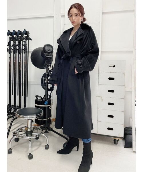 GYDA（ジェイダ）の「ダブルカラーロングチェスターコート（チェスター