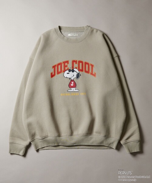 FREAK'S STORE(フリークスストア)の「▽【WEBオリジナル】PEANUTS/ピーナッツ JOECOOLカレッジプリントスウェット(スウェット・レディース・レッド/ネイビー/ベージュ/グリーン/グレー/ブラック・フリ-)」の11枚目の写真