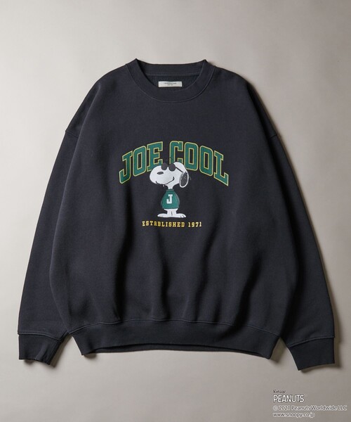 FREAK'S STORE(フリークスストア)の「▽【WEBオリジナル】PEANUTS/ピーナッツ JOECOOLカレッジプリントスウェット(スウェット・レディース・レッド/ネイビー/ベージュ/グリーン/グレー/ブラック・フリ-)」の22枚目の写真