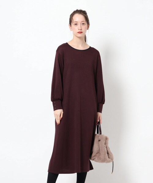 半額直販 セール 洗える コツキ柄ジャガードワンピース ワンピース Reflect リフレクト のファッション 中華のおせち贈り物 Arenatheatre Net