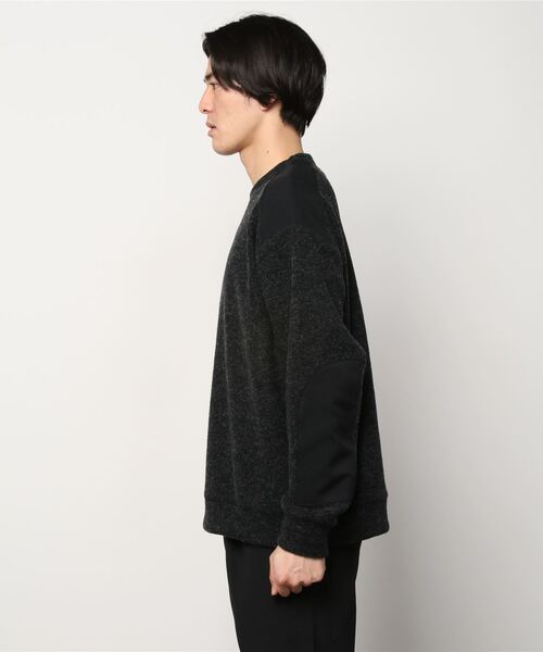 SLICK（スリック）の「ジャッカルパイルミリタリーニット（Tシャツ/カットソー・メンズ・アイボリー/チャコールグレー・1/2）」の16枚目の写真