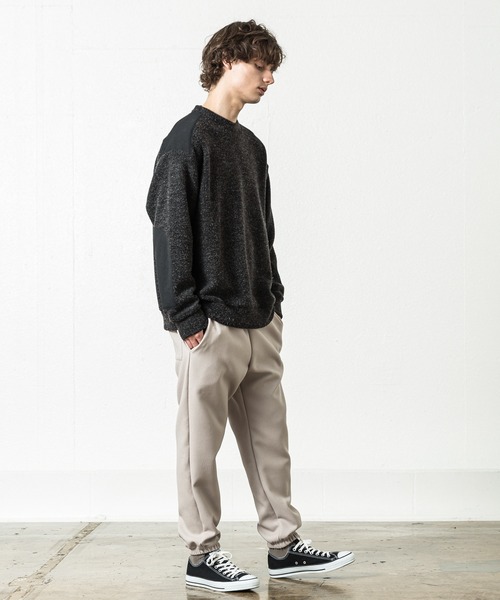 SLICK（スリック）の「ジャッカルパイルミリタリーニット（Tシャツ/カットソー・メンズ・アイボリー/チャコールグレー・1/2）」の14枚目の写真
