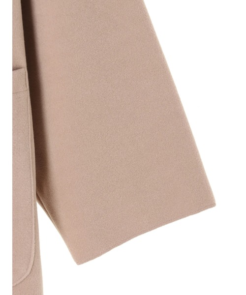 DURAS（デュラス）の「オーバーチェスターコート（チェスターコート・レディース・ブラック/ベージュ/グリーン/アイボリー・FREE）」の10枚目の写真