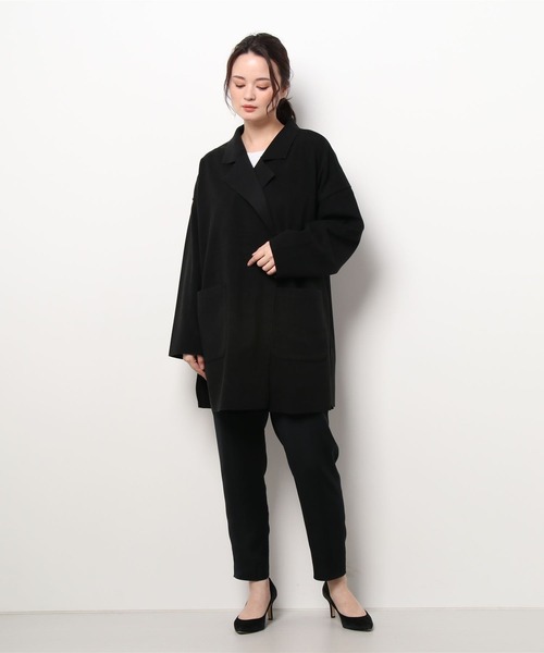 DURAS（デュラス）の「オーバーチェスターコート（チェスターコート・レディース・ブラック/ベージュ/グリーン/アイボリー・FREE）」の20枚目の写真