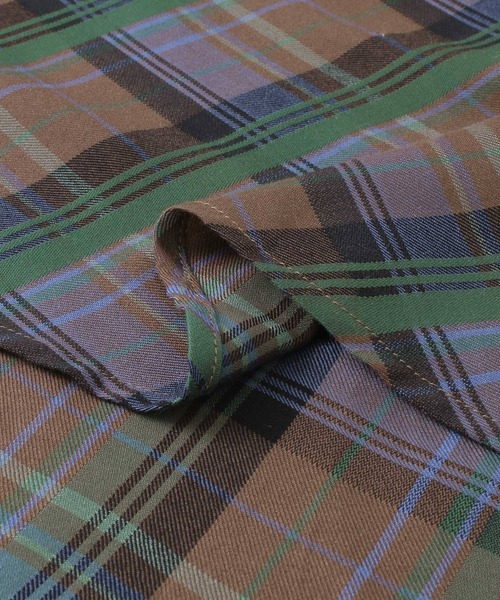 KBF(ケイビーエフ)の「チェックWIDEワンピース(ワンピース・レディース・グレー系その他/ブラウン系その他・ONE)」の13枚目の写真