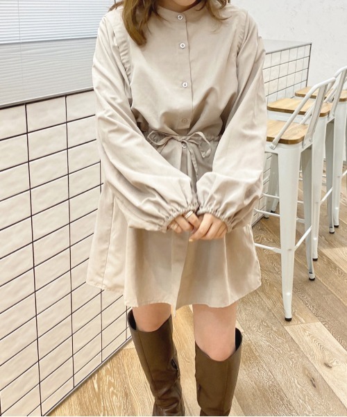 apres jour（アプレジュール）の「タック＆スリーブシャツ【ZOZOTOWN限定アイテム】（シャツ/ブラウス・レディース・ダークブラウン/ベージュ/アイボリー/ブラウン系その他・X-LARGE/フリー）」の16枚目の写真