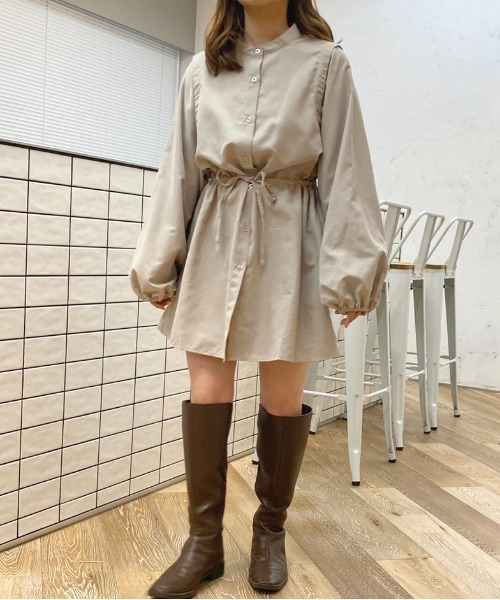 apres jour（アプレジュール）の「タック＆スリーブシャツ【ZOZOTOWN限定アイテム】（シャツ/ブラウス・レディース・ダークブラウン/ベージュ/アイボリー/ブラウン系その他・X-LARGE/フリー）」の13枚目の写真
