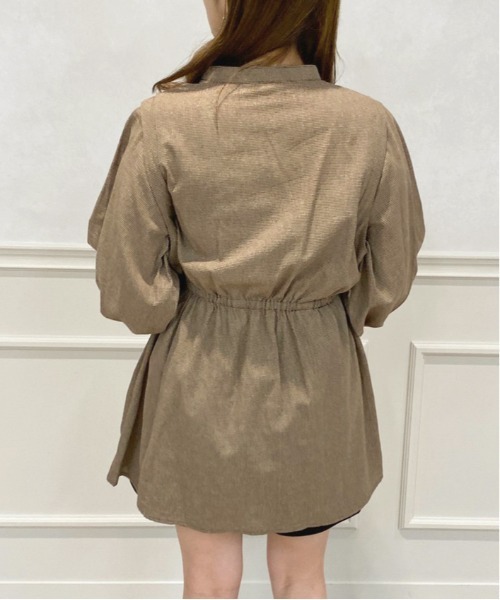 apres jour（アプレジュール）の「タック＆スリーブシャツ【ZOZOTOWN限定アイテム】（シャツ/ブラウス・レディース・ダークブラウン/ベージュ/アイボリー/ブラウン系その他・X-LARGE/フリー）」の7枚目の写真
