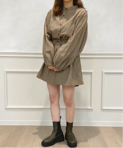 apres jour（アプレジュール）の「タック＆スリーブシャツ【ZOZOTOWN限定アイテム】（シャツ/ブラウス・レディース・ダークブラウン/ベージュ/アイボリー/ブラウン系その他・X-LARGE/フリー）」の11枚目の写真