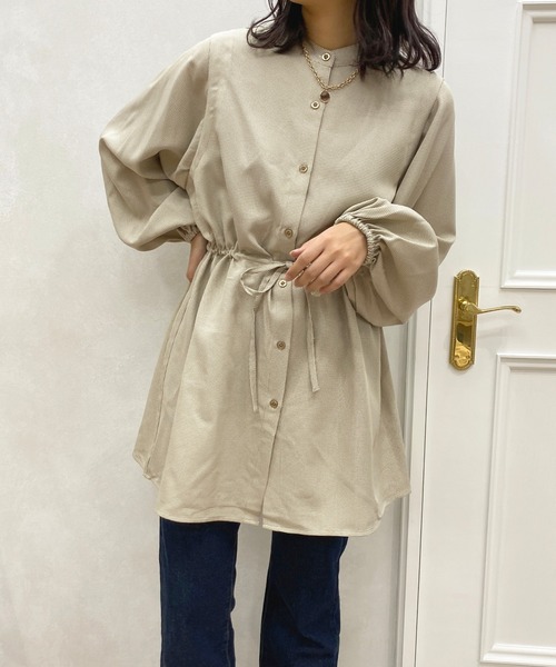 apres jour（アプレジュール）の「タック＆スリーブシャツ【ZOZOTOWN限定アイテム】（シャツ/ブラウス・レディース・ダークブラウン/ベージュ/アイボリー/ブラウン系その他・X-LARGE/フリー）」の12枚目の写真