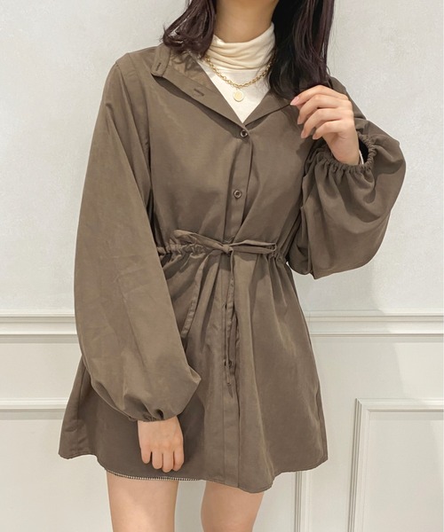 apres jour（アプレジュール）の「タック＆スリーブシャツ【ZOZOTOWN限定アイテム】（シャツ/ブラウス・レディース・ダークブラウン/ベージュ/アイボリー/ブラウン系その他・X-LARGE/フリー）」の22枚目の写真