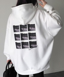 Riberry | アソートプリント裏起毛プルパーカー(パーカー)