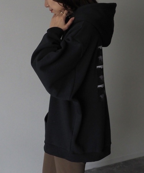 Riberry（リベリー）の「アソートプリント裏起毛プルパーカー（パーカー・レディース・A/B/C/D/E/F・FREE）」の10枚目の写真