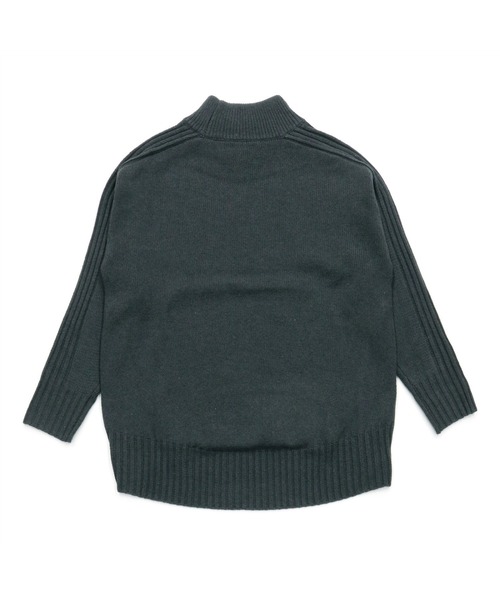 TOKYO SHIRTS(トウキョウシャツ)の「リブ切り替えハイネック ニットプルオーバー(ニット/セーター・レディース・ライトグレー/ネイビー/ダークカーキ/レンガ・L/M)」の18枚目の写真
