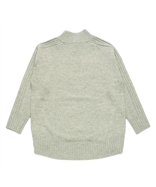 TOKYO SHIRTS(トウキョウシャツ)の「リブ切り替えハイネック ニットプルオーバー(ニット/セーター・レディース・ライトグレー/ネイビー/ダークカーキ/レンガ・L/M)」の16枚目の写真